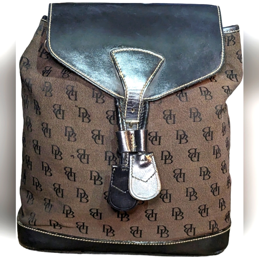 Dooney & Bourke Db Signature Canvas And Leather B… - image 4